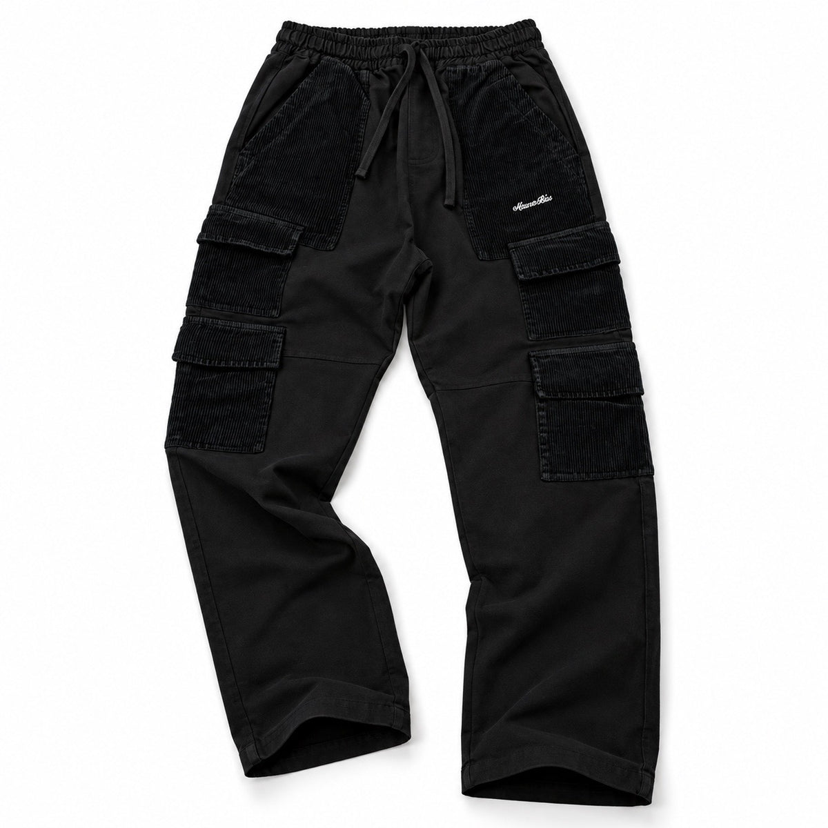 MAUNAKEA MIXED FABRICS CARGO PANTS