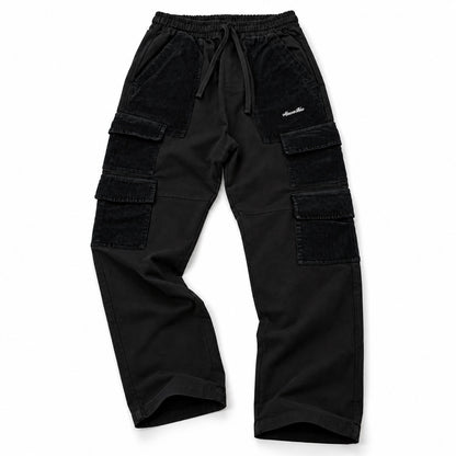MAUNAKEA MIXED FABRICS CARGO PANTS