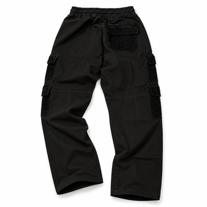 MAUNAKEA MIXED FABRICS CARGO PANTS