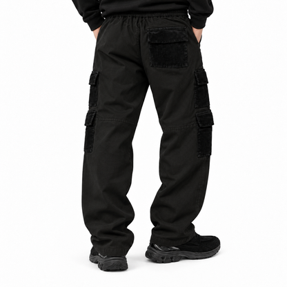 MAUNAKEA MIXED FABRICS CARGO PANTS