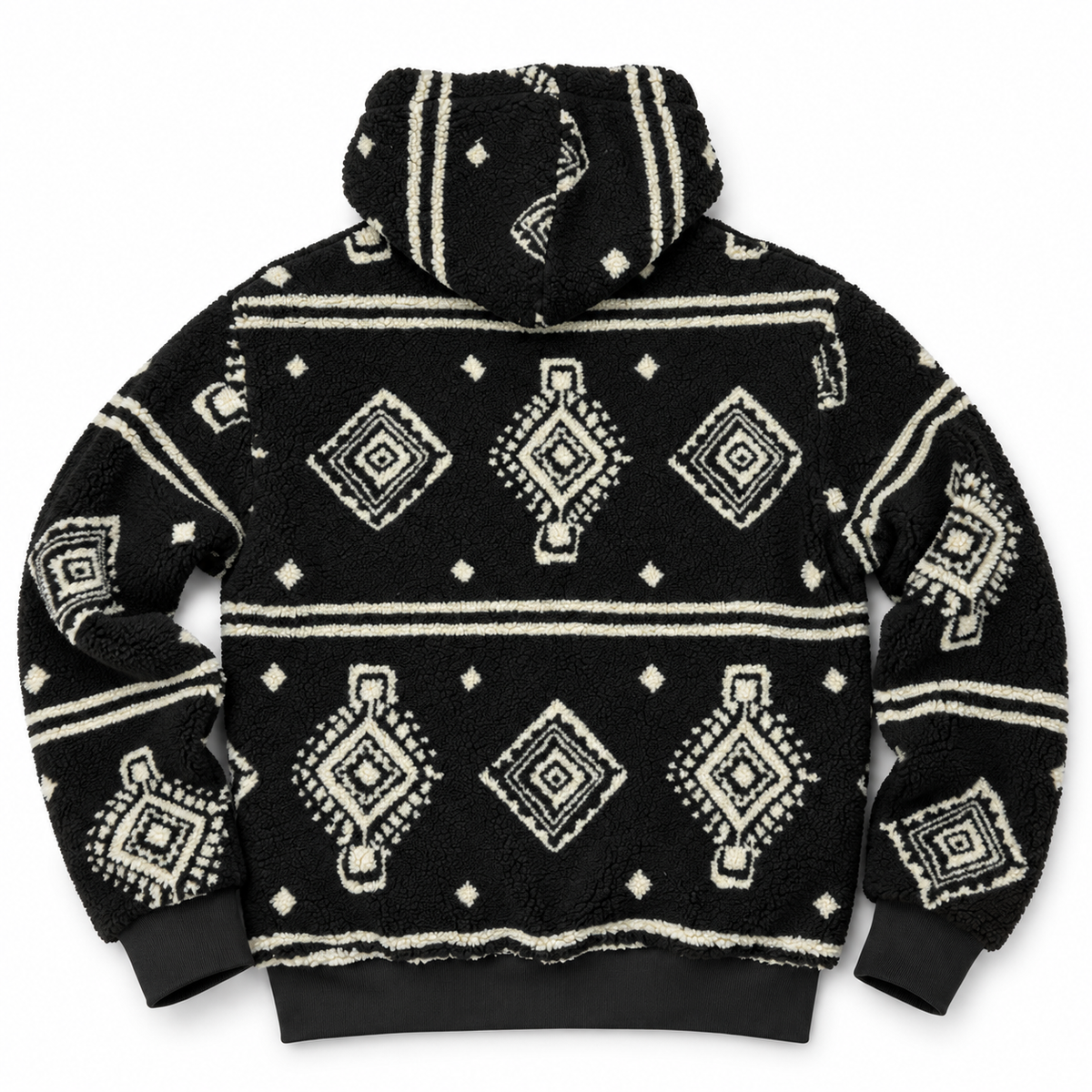MAUNAKEA ETHNIC SHERPA HOODIE