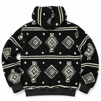 MAUNAKEA ETHNIC SHERPA HOODIE