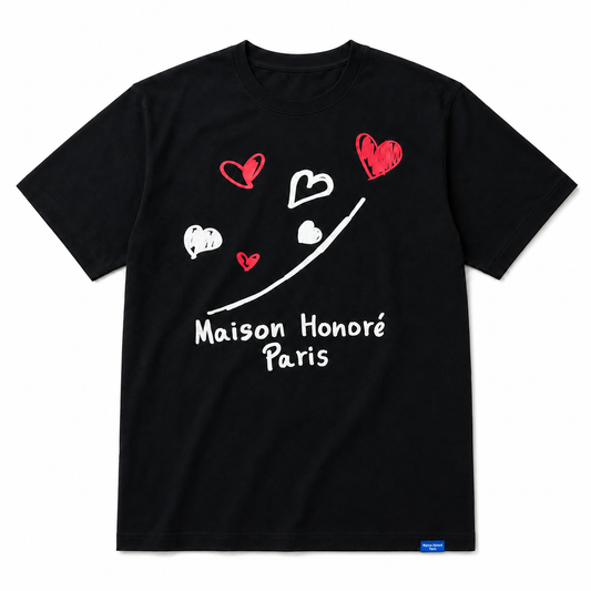 MAISON HONORE PARIS Heart Pothos Tシャツ