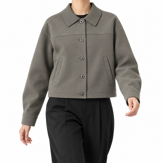SEAGREEN ECO SUEDE TRACKER JACKET