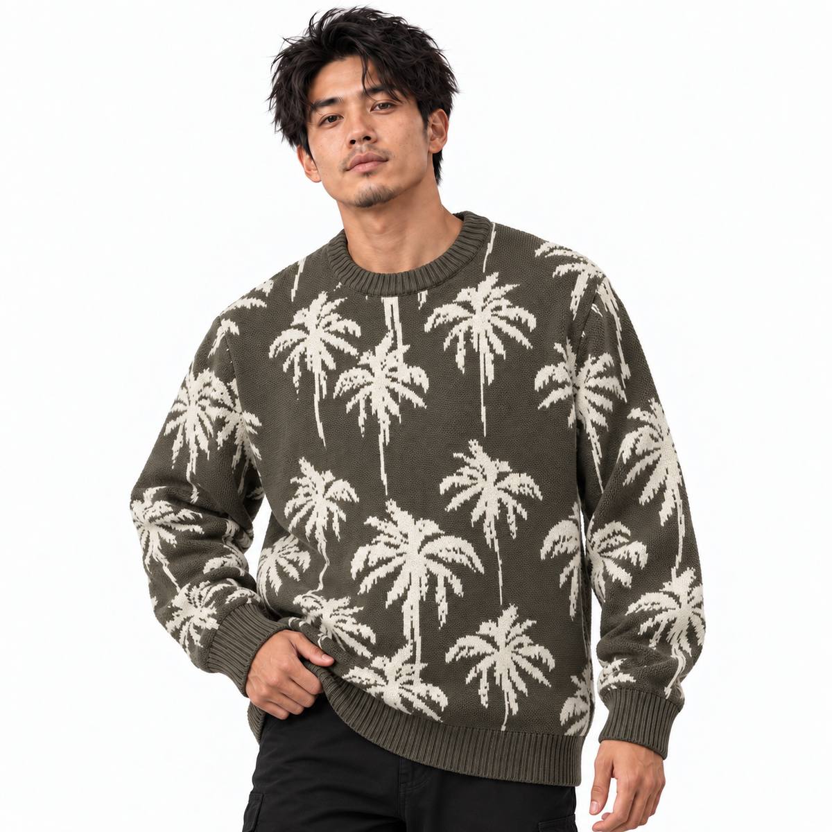 MAUNAKEA PALM SWEATER