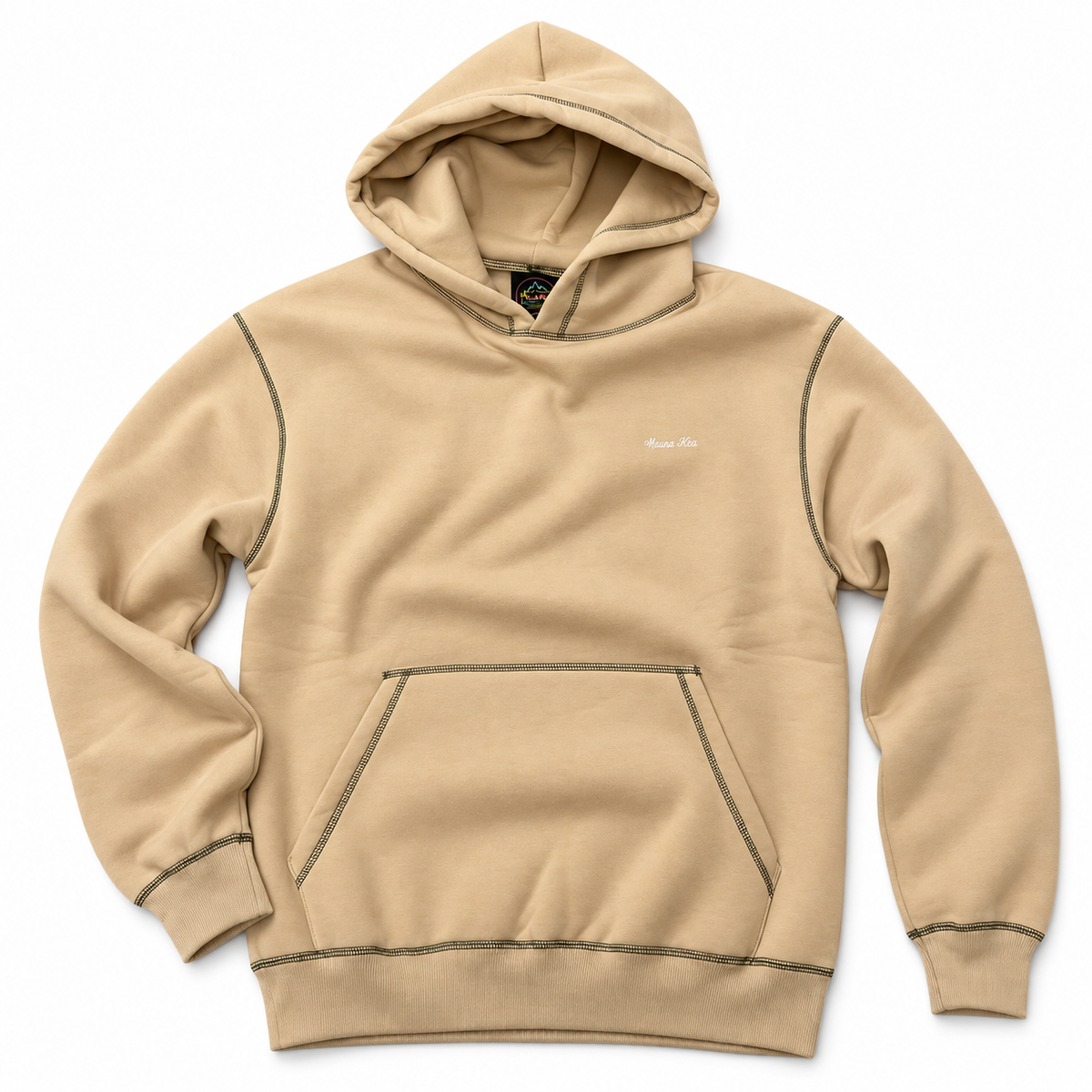 MAUNAKEA CONTRAST STITCHING HOODIE