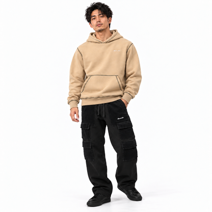 MAUNAKEA CONTRAST STITCHING HOODIE