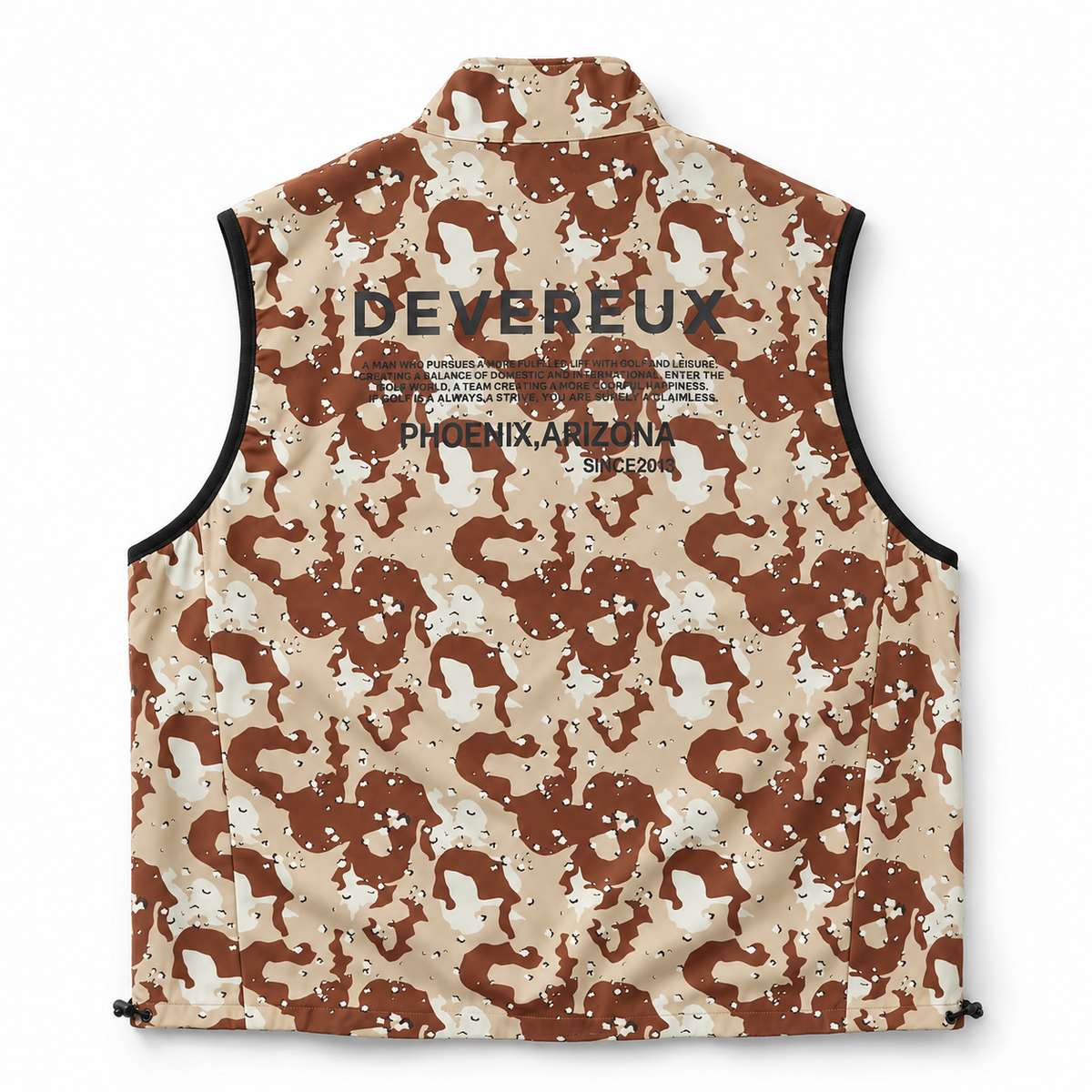 DEVEREUX GOLF DESERT CAMO REVERSIBLE VEST