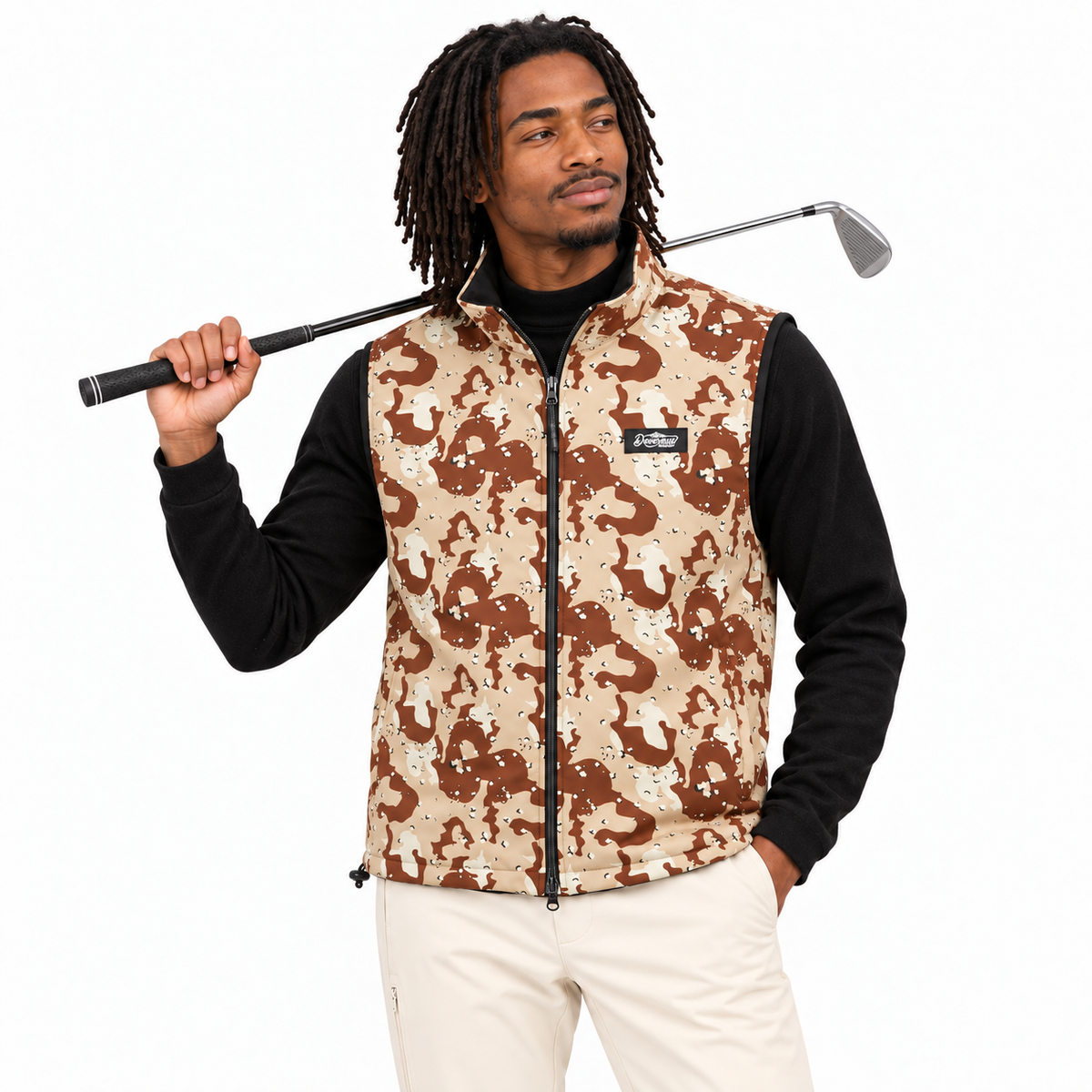 DEVEREUX GOLF DESERT CAMO REVERSIBLE VEST