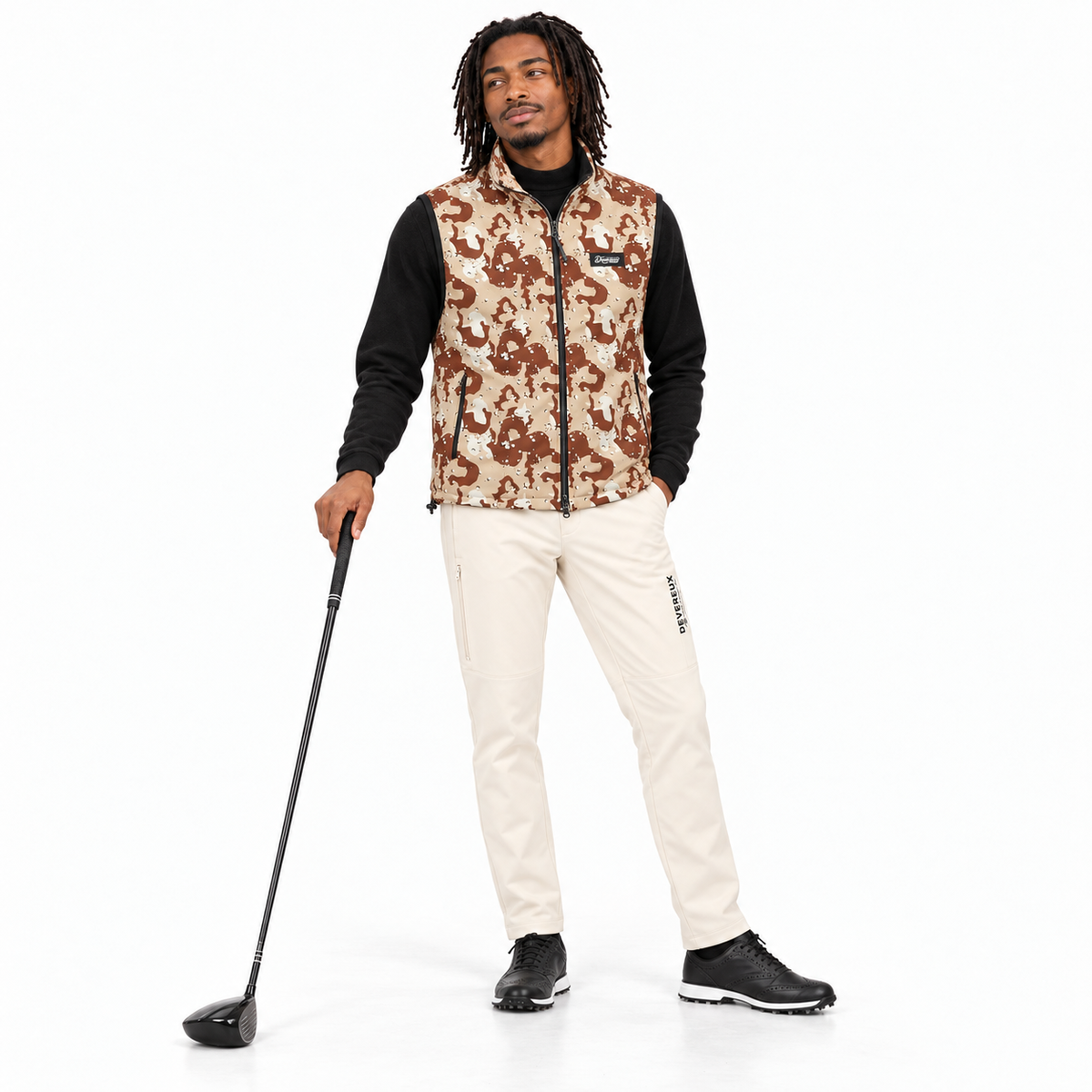 DEVEREUX GOLF DESERT CAMO REVERSIBLE VEST